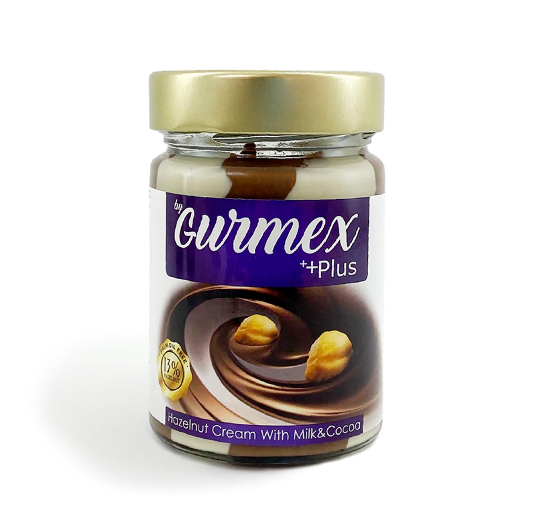 Gurmex + Plus Hazelnut cream with cacao & Milk Nut paste with milk and cocoa
