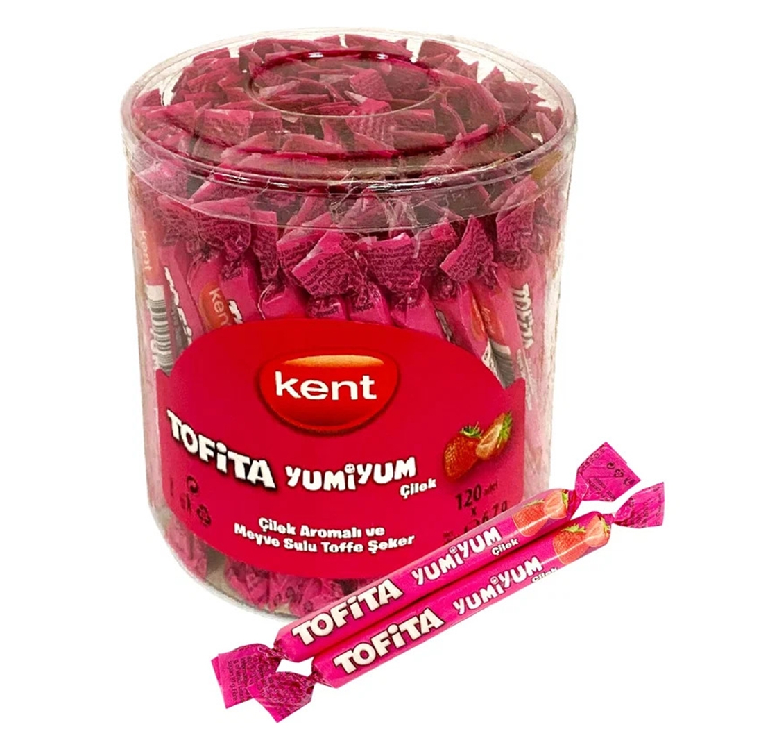 KENT TOFITA YUMIYUM Chewing sticks Tofita yumiyum strawberry 6,7g